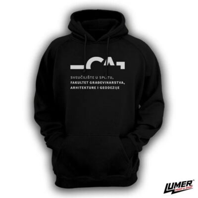 FGAG crni hoodie veliki logo