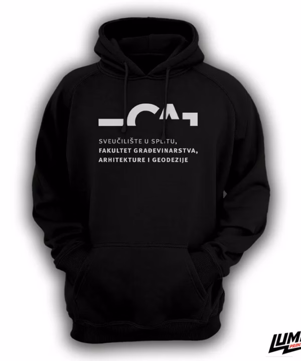 FGAG crni hoodie veliki logo