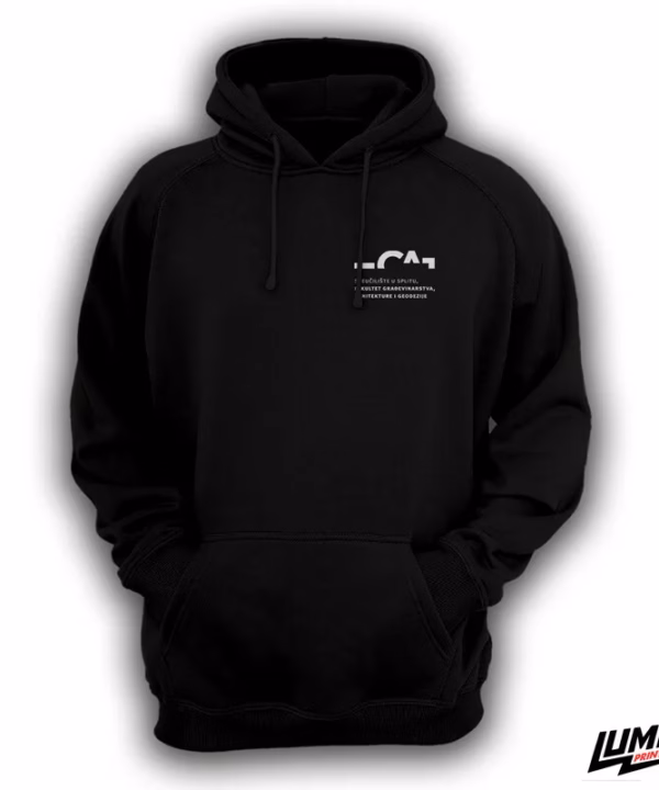 FGAG crni hoodie mali logo