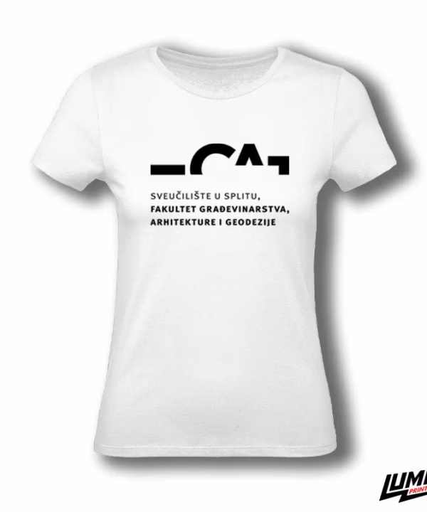 FGAG ženska bijela majica veliki logo