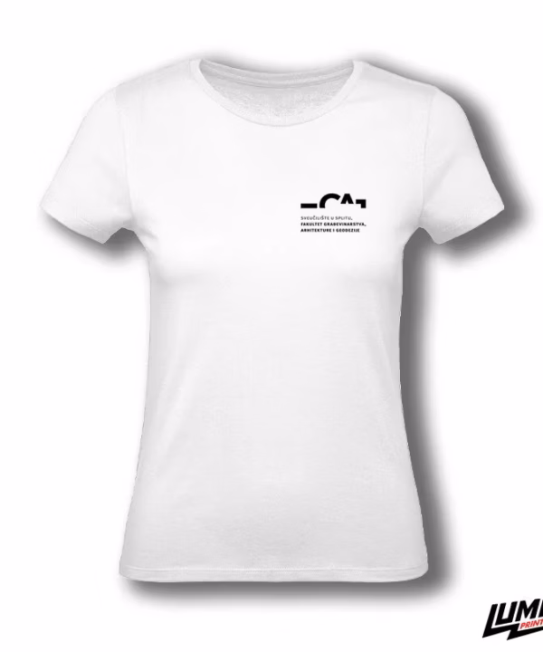 FGAG ženska bijela majica mali logo