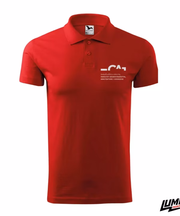 FGAG crvena polo majica logo na prsima