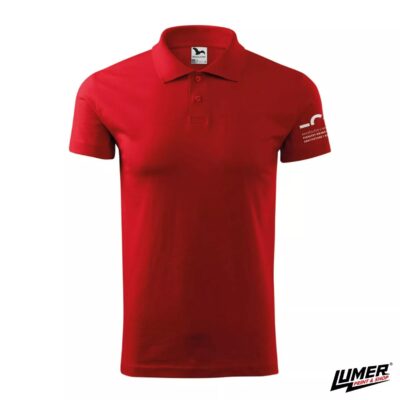 FGAG crvena polo majica logo na rukavu