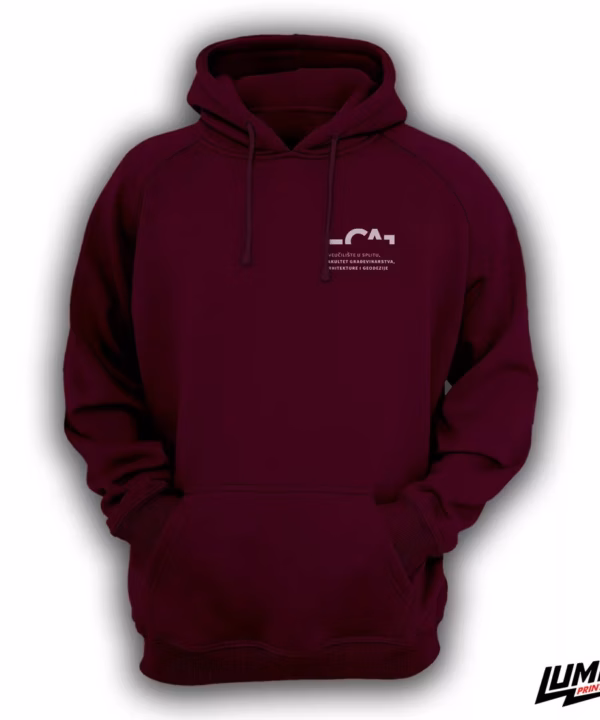 FGAG dark cherry hoodie mali logo