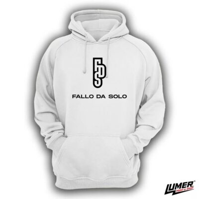 Fallo da solo bijela Hoodie