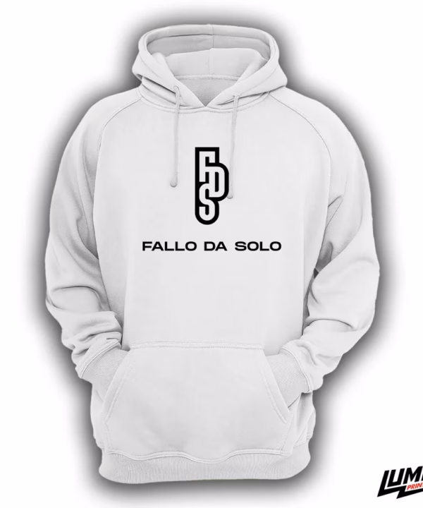Fallo da solo bijela Hoodie
