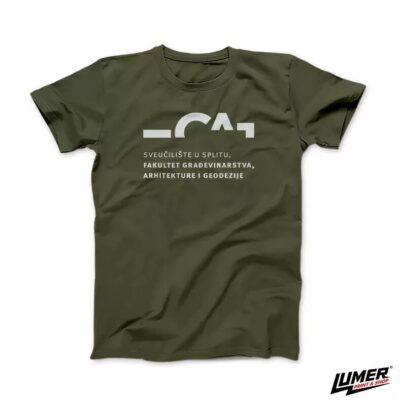 FGAG khaki majica veliki logo