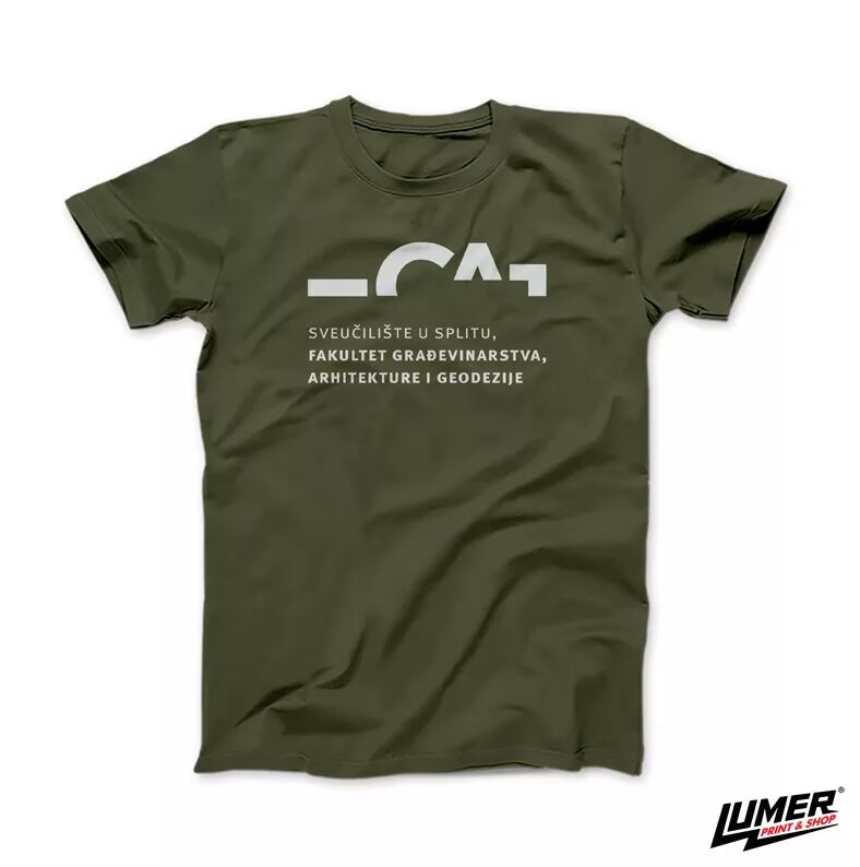 FGAG khaki majica veliki logo