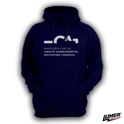 FGAG navy hoodie veliki logo