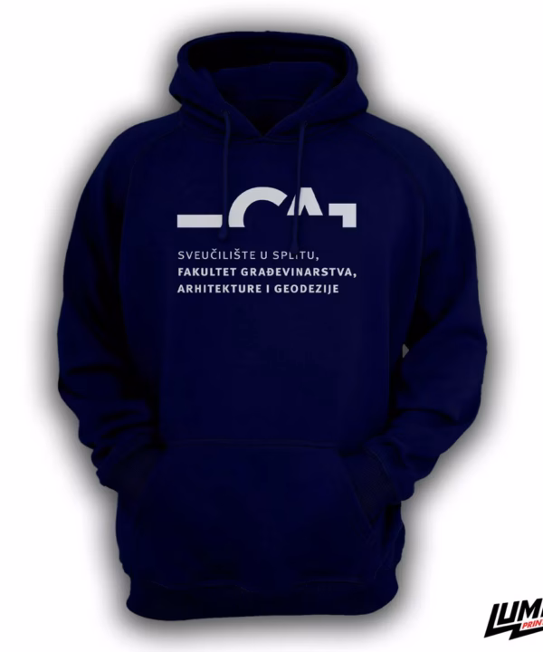 FGAG navy hoodie veliki logo