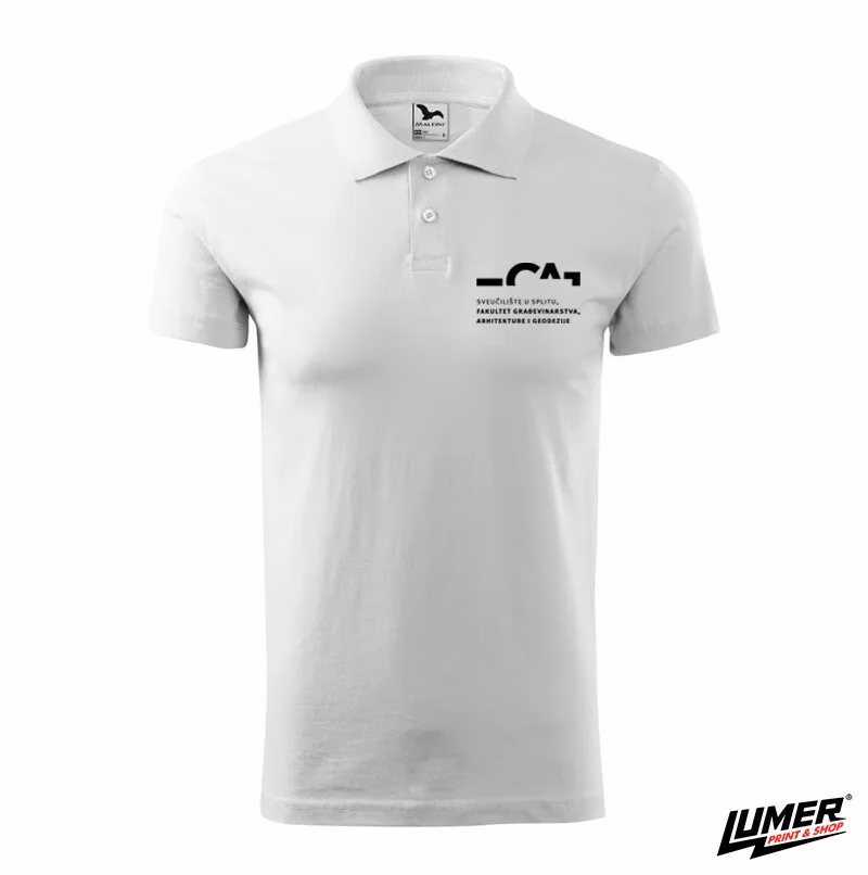 FGAG bijela polo majica logo na prsima