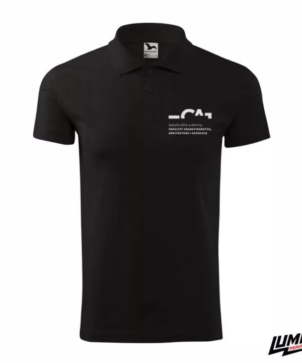 FGAG crna polo majica logo na prsima
