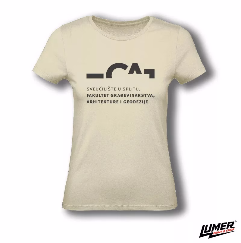 FGAG ženska natural majica veliki logo