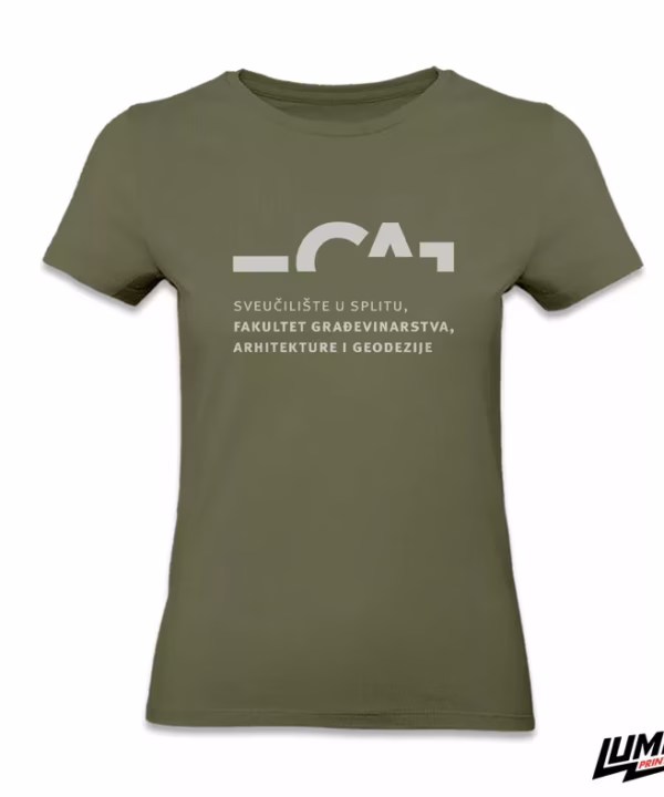 FGAG ženska khaki majica veliki logo