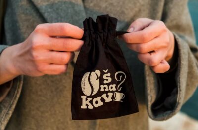 Vrećica za...Oš na kavu (crna)