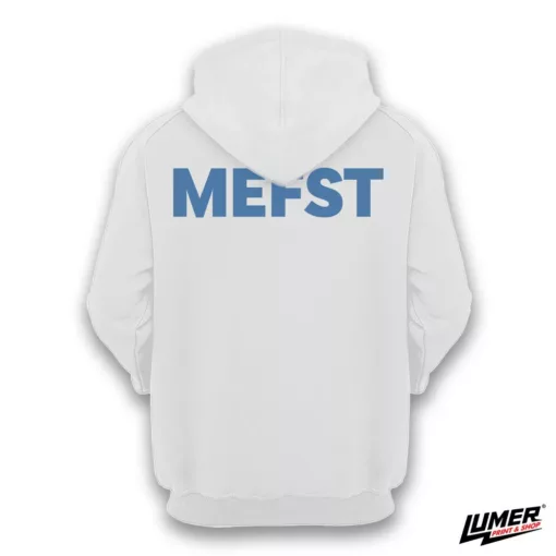 MEFST Hoodie white veliki logo - Slika 2