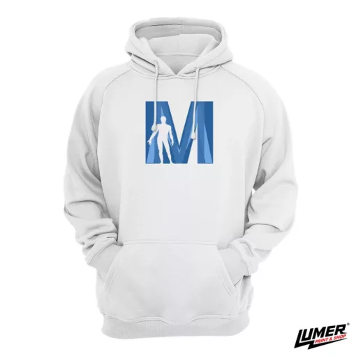 MEFST Hoodie white veliki logo