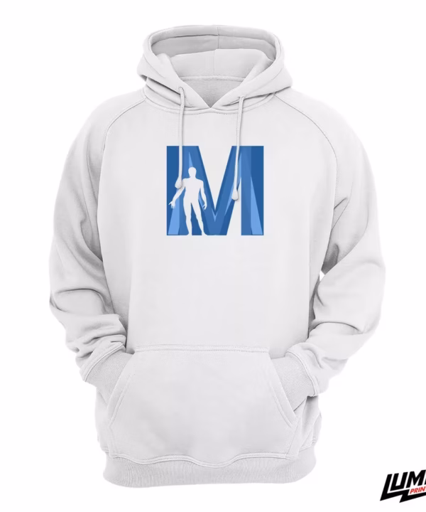 MEFST Hoodie white veliki logo