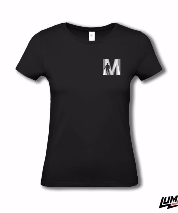 MEFST T-shirt ženski black mali logo