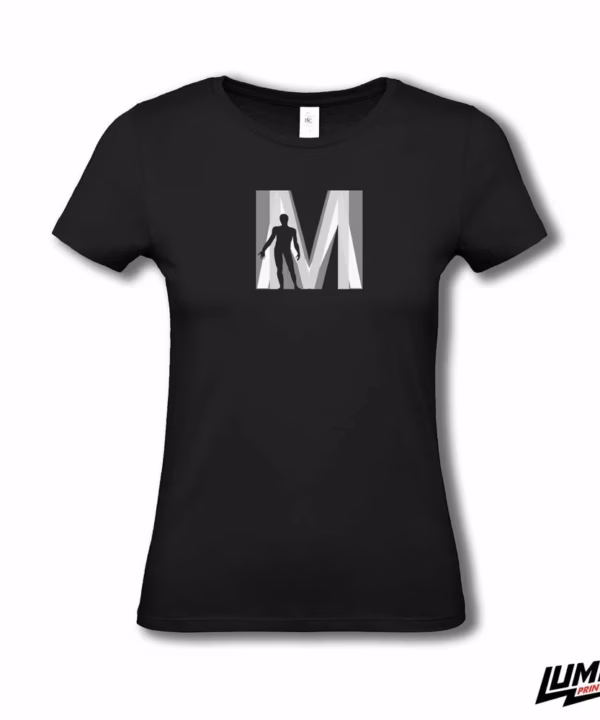 MEFST T-shirt ženski black veliki logo