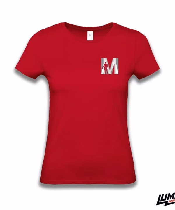 MEFST T-shirt ženski red mali logo