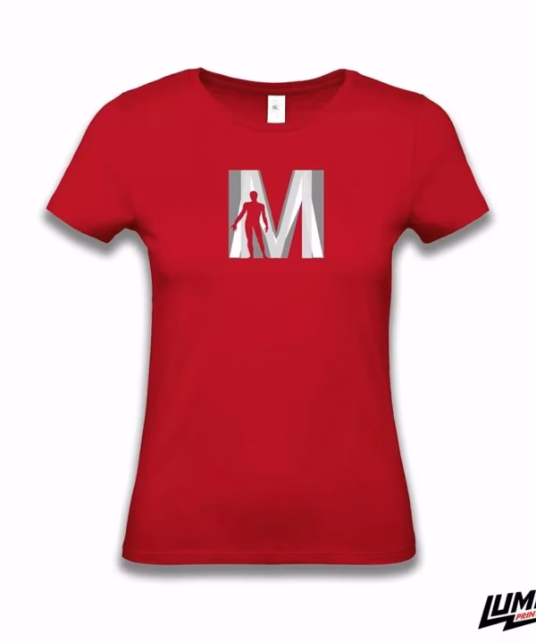 MEFST T-shirt ženski red veliki logo