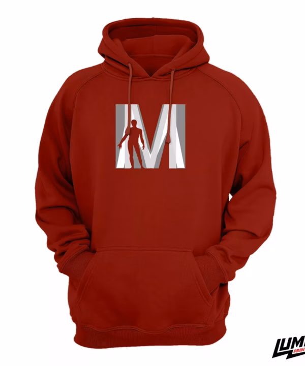 MEFST Hoodie red veliki logo