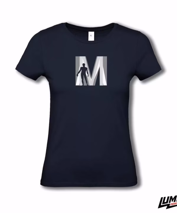 MEFST T-shirt ženski navy veliki logo