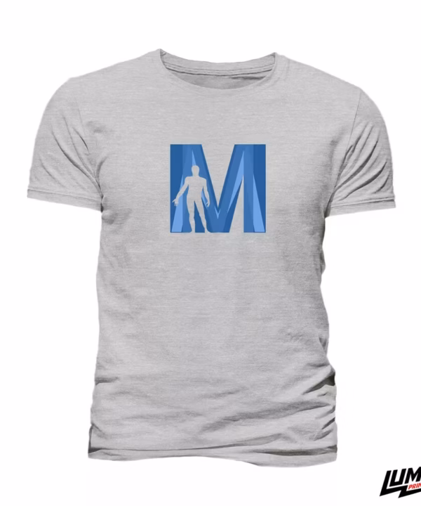 MEFST T-shirt sport grey veliki logo