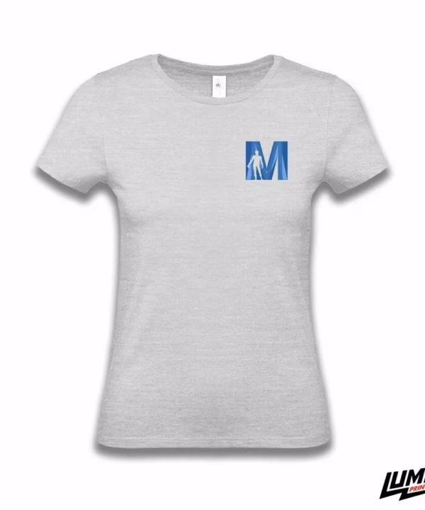 MEFST T-shirt ženski sport grey mali logo