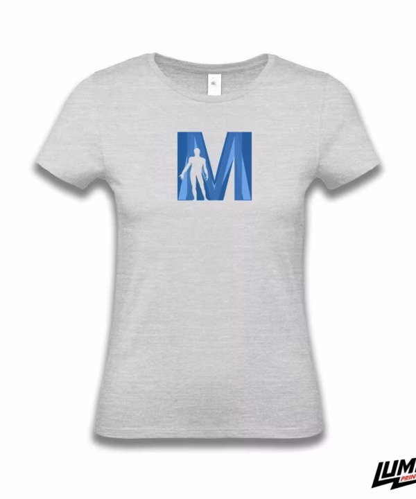 MEFST T-shirt ženski sport grey veliki logo