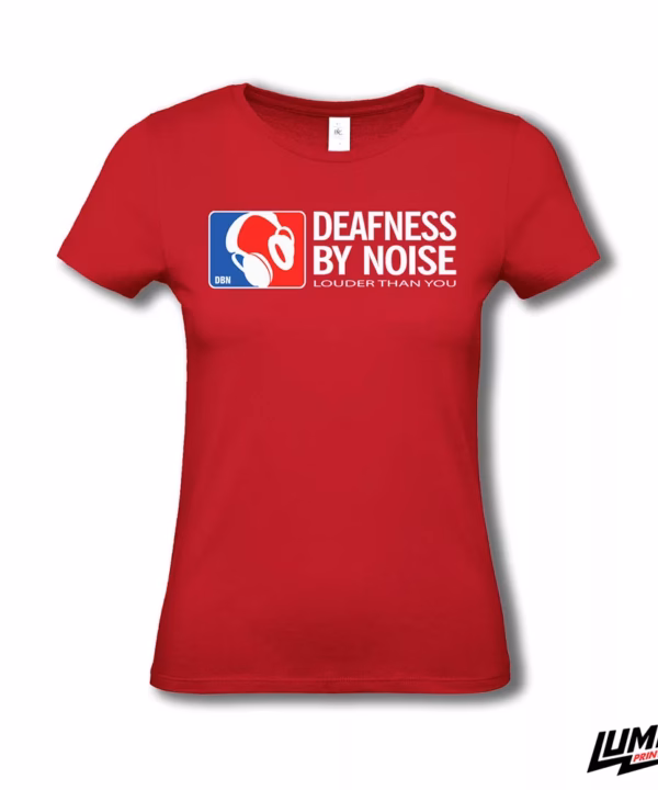 Deafness by Noise Louder Than You Red Female