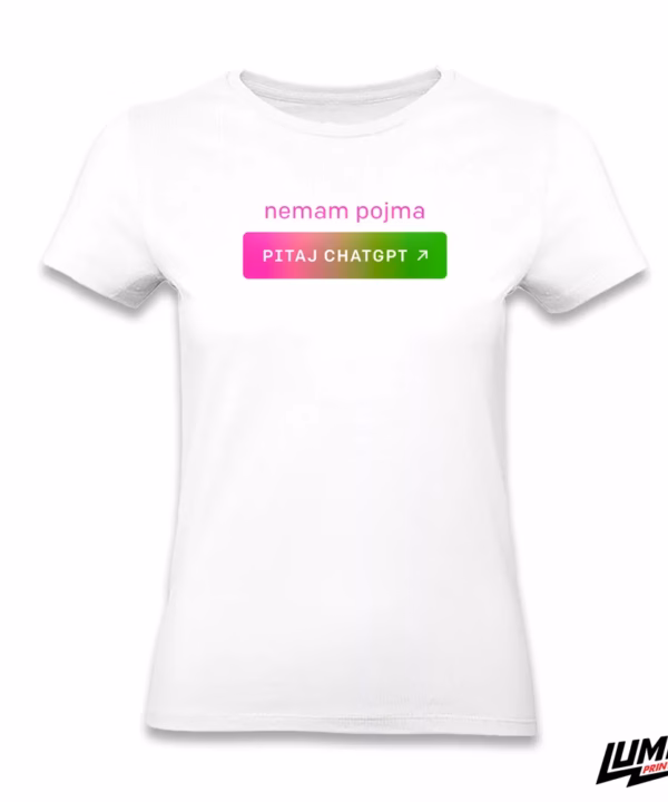 Nemam pojma, pitaj ChatGPT Bijela Ženska