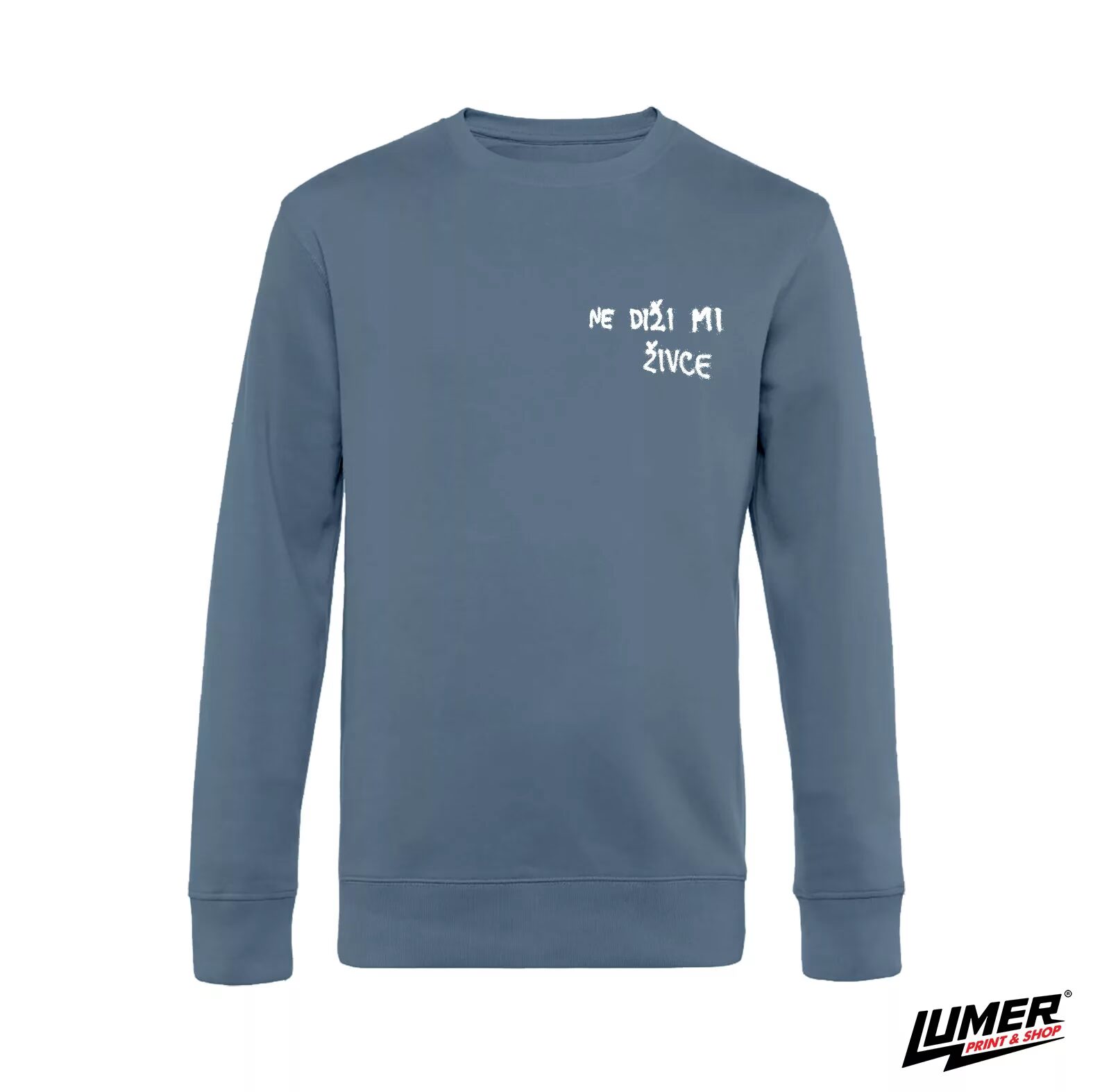 Ne Diži Mi Živce Plavi Sweatshirt