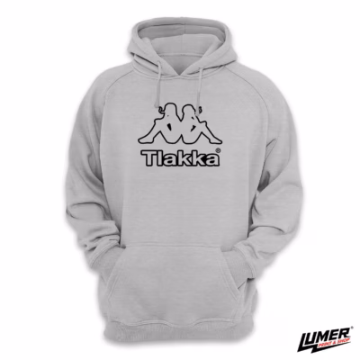Tlakka crno Hoodie Sivo