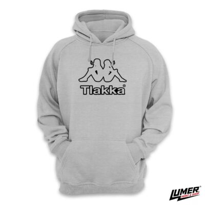 Tlakka crno Hoodie Sivo