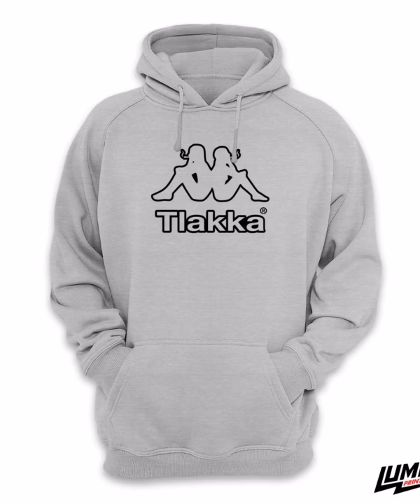 Tlakka crno Hoodie Sivo