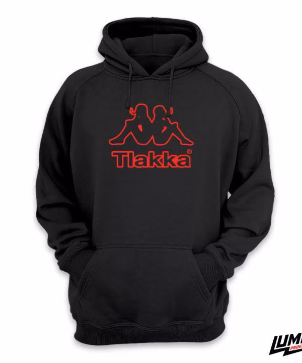 Tlakka crveno Hoodie Crna