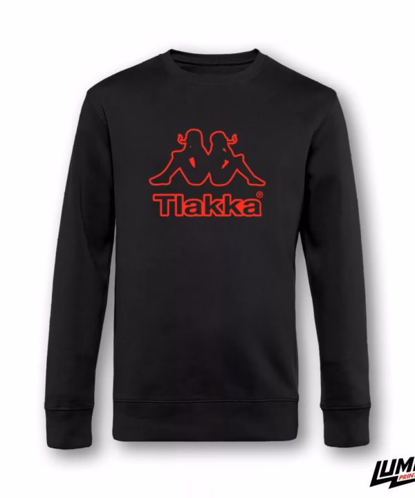 Tlakka crveno Crewneck Crni
