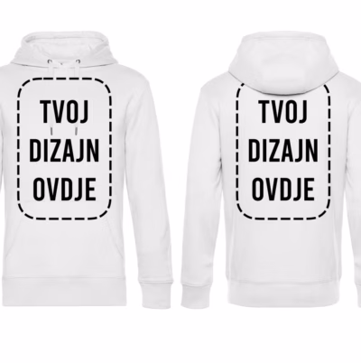 Hoodica s tvojim dizajnom - Prsa+Leđa