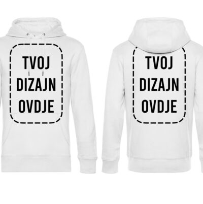 Hoodica s tvojim dizajnom - Prsa+Leđa