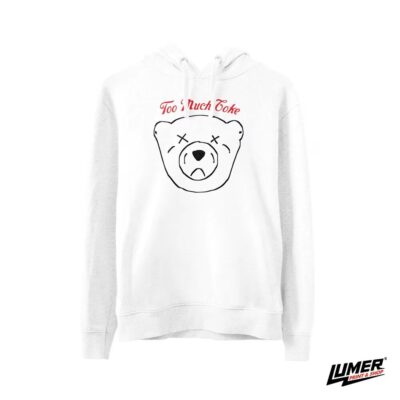 Too much Coke Hoodie Bijeli