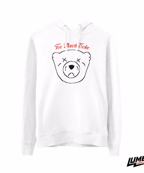 Too much Coke Hoodie Bijeli
