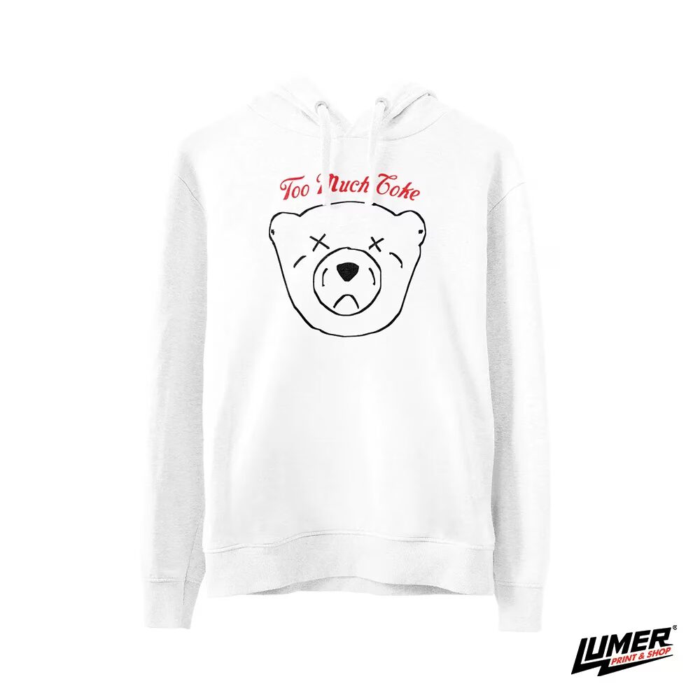 Too much Coke Hoodie Bijeli
