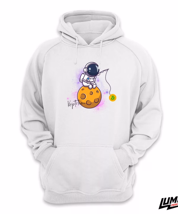 Kripto Teme Hoodie Bijela