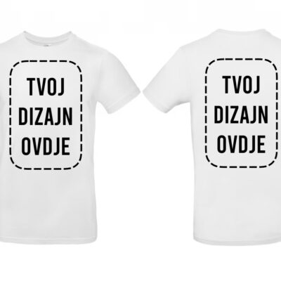 Majica s tvojim dizajnom - Prsa+Leđa 3XL-5XL
