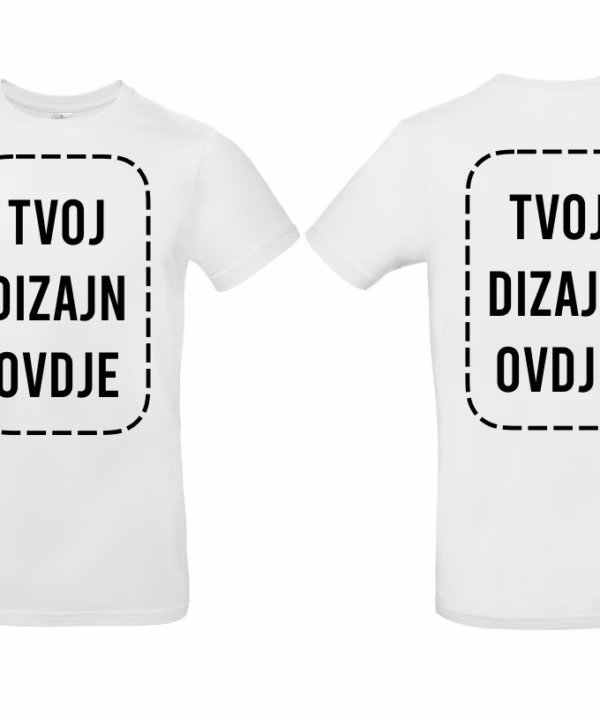 Majica s tvojim dizajnom - Prsa+Leđa