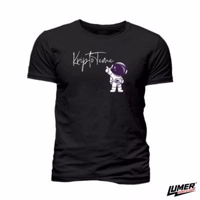 Kripto Teme Astronaut Crna Majica