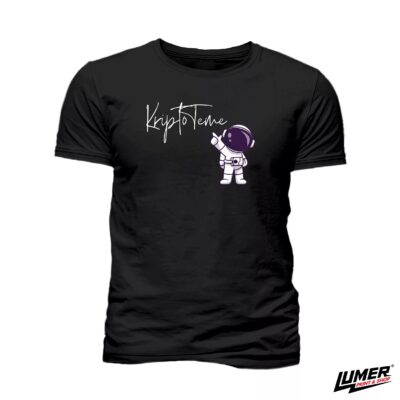 Kripto Teme Astronaut Crna Majica