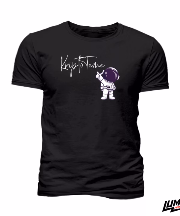 Kripto Teme Astronaut Crna Majica